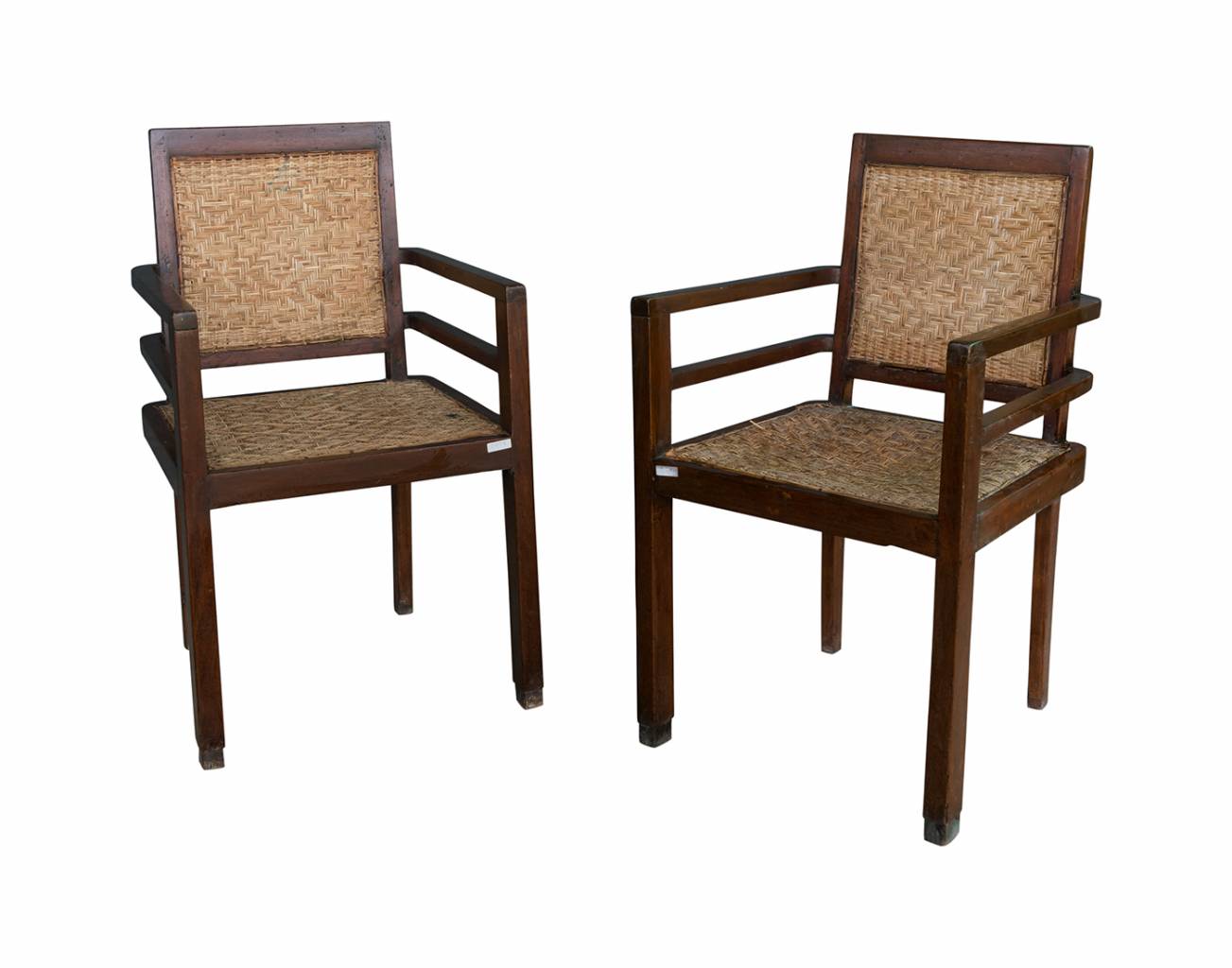 Thai Teak & Rattan Chairs