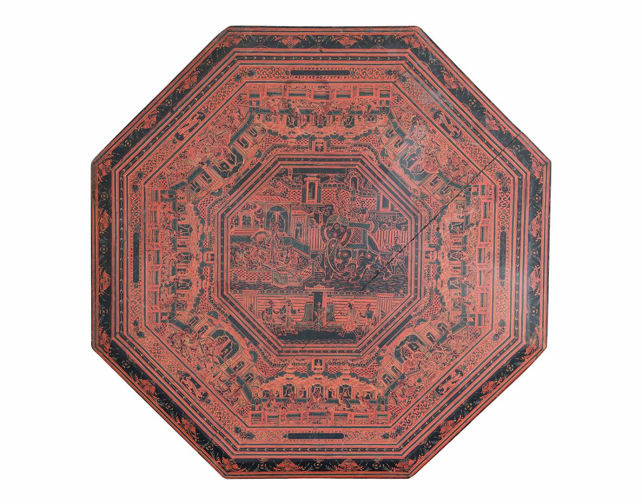 Chinese Lacquered Table Top