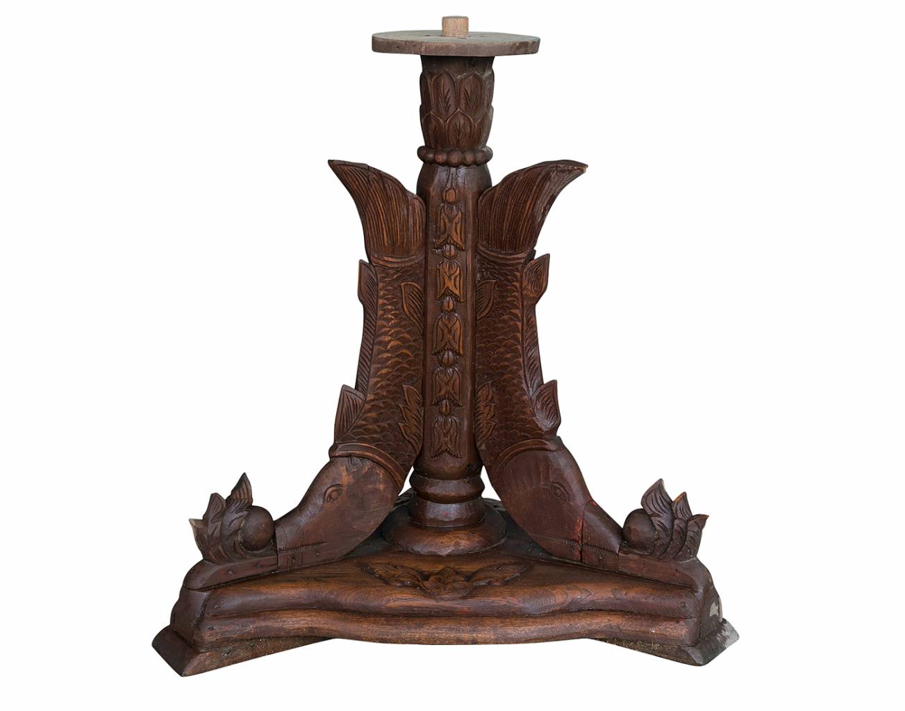 Burmese Ornate Carved Table Base