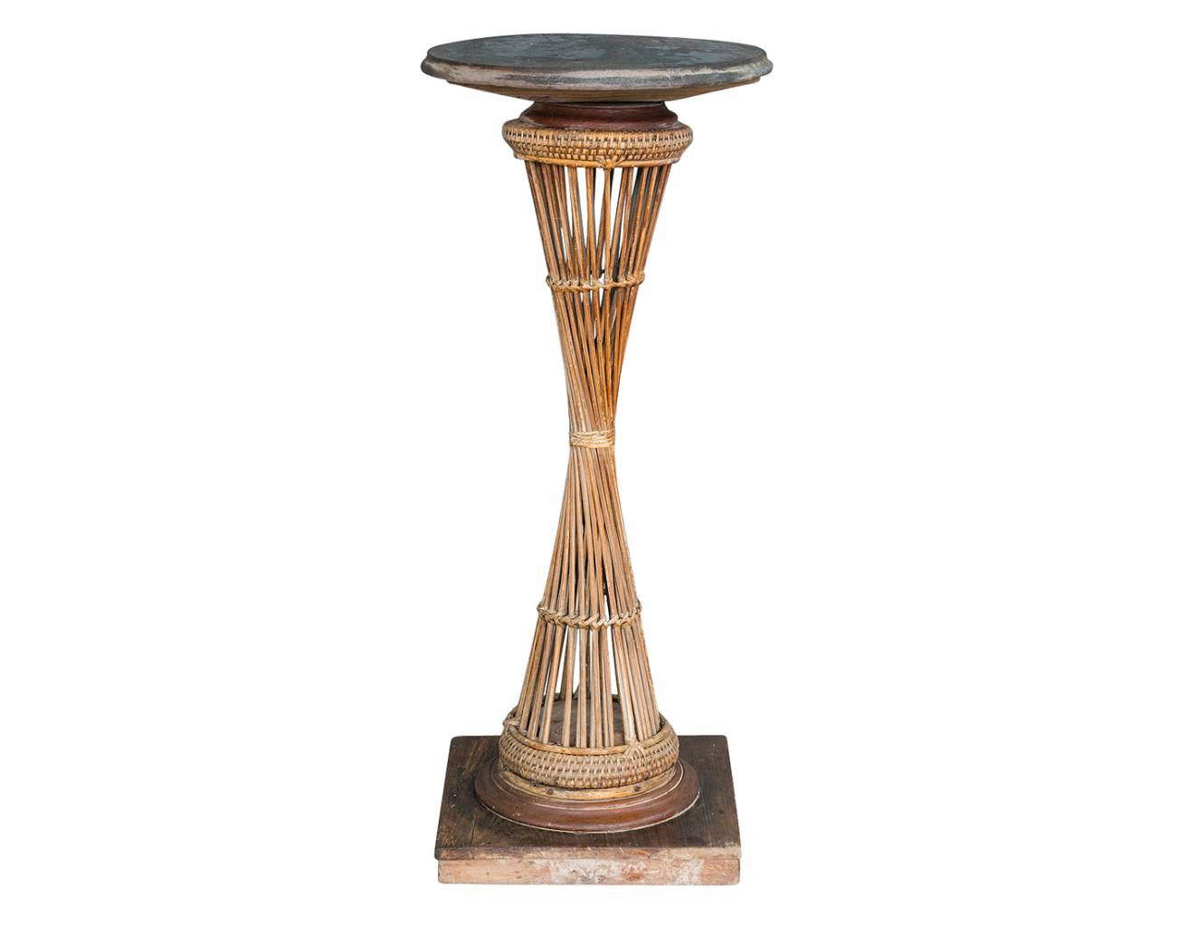 Burmese Bamboo Pedestal