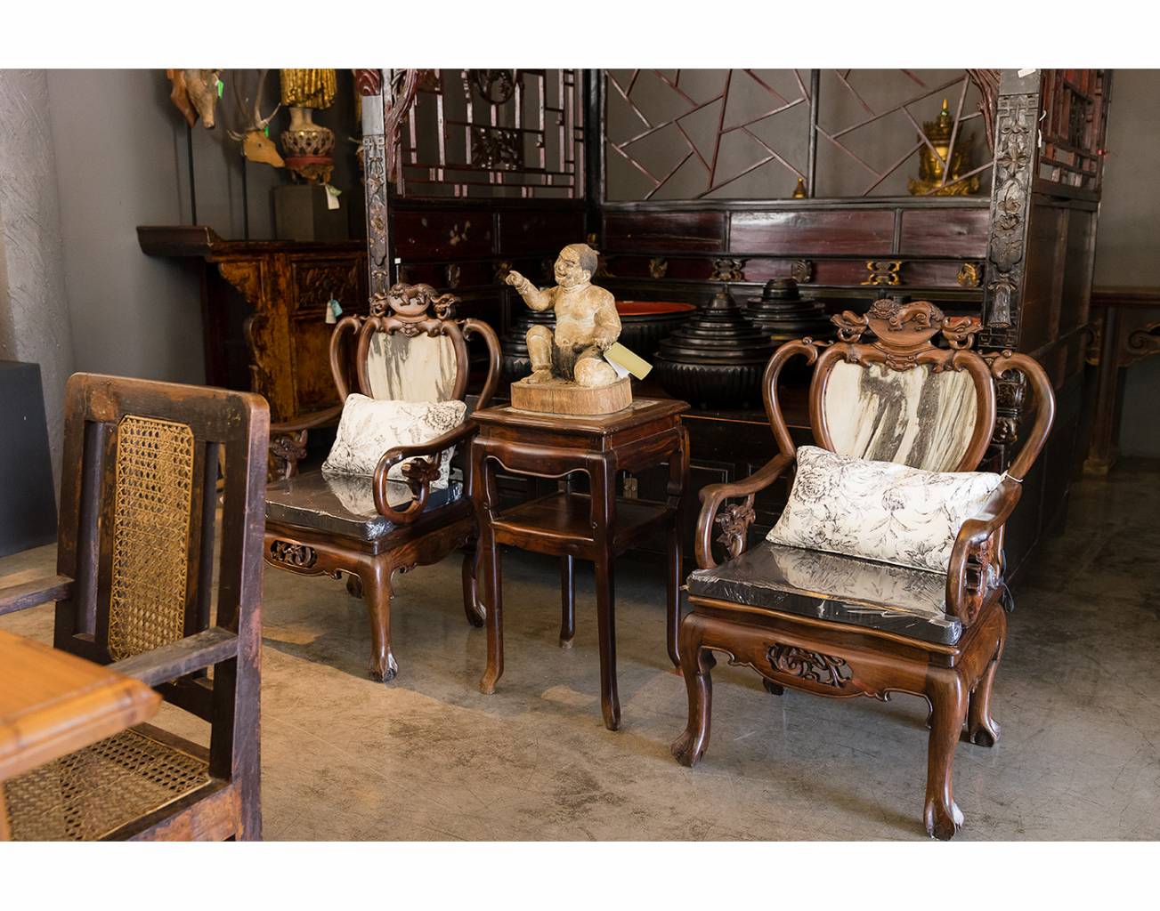 Chinese Redwood Chinese Chairs