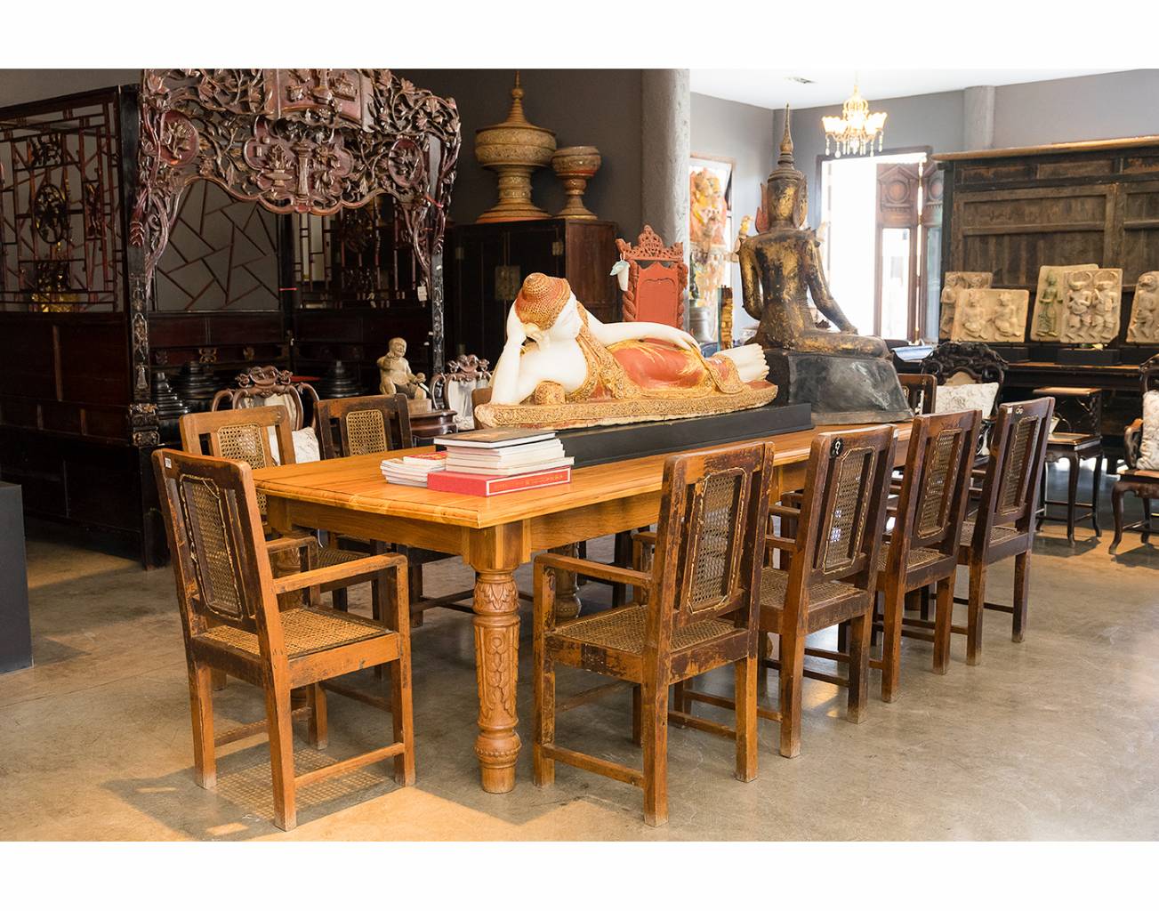 Colonial Teak Wood Dining Table