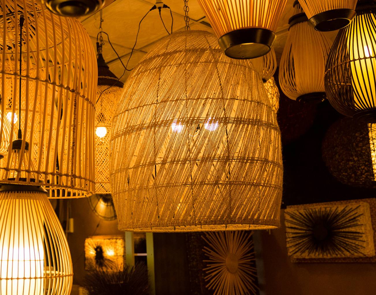 Large String Ceiling Light - MODs Design Studio Chiang Mai