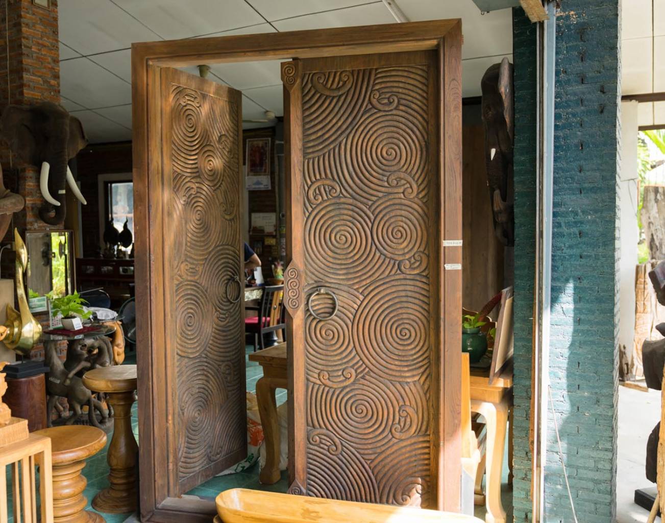 Chinese Style Carved Door